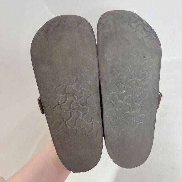 SOLD Birkenstock Boston Brown Leather Mules Women's Size 10 - Picture 3 of 8
